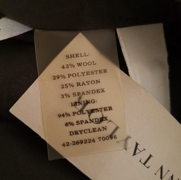 NWT Ann Taylor Gray Tailored Pant SZ 12 - Picture 7 of 7